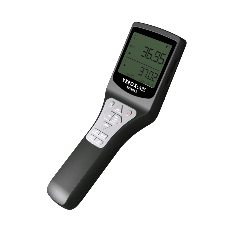 Handheld Dual channel Digital thermometer for IVF laboratories in Quality Control.