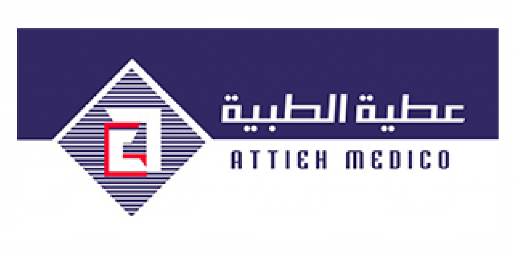Logo of Attieh Medico, a Saudi Arabian company specialized in distributing IVF and laboratory equipment