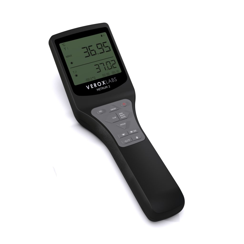 Veroxlabs Metrum 2 digital thermometer for IVF Quality control and medical laboratories